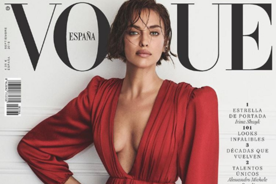 Irina Shayk sensual na capa da Vogue espanhola
