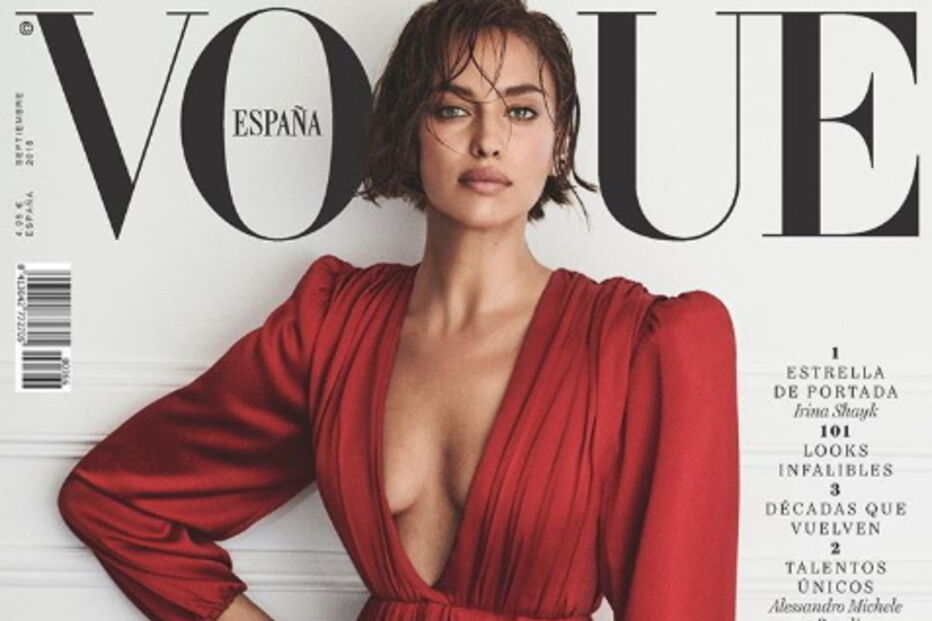 Irina Shayk sensual na capa da Vogue espanhola