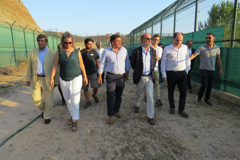 Ministro avaliou estragos no Centro de Reprodução do Lince Ibérico 