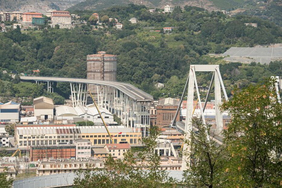 Ponte Morandi desabou no dia 14 de agosto de 2018, em Génova
