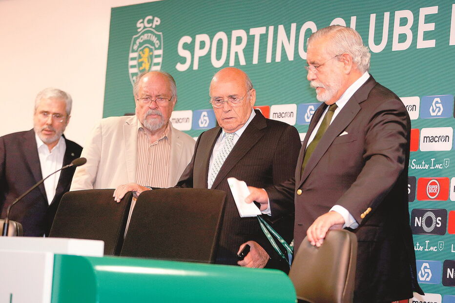 Henrique Monteiro, Jaime Marta Soares, Sousa Cintra e Torres Pereira, dirigentes do Sporting