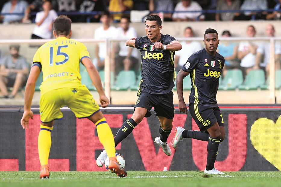 Ronaldo estreou-se pela Juventus no encontro do último fim de semana com o Chievo (vitória da Juve 3-2) 