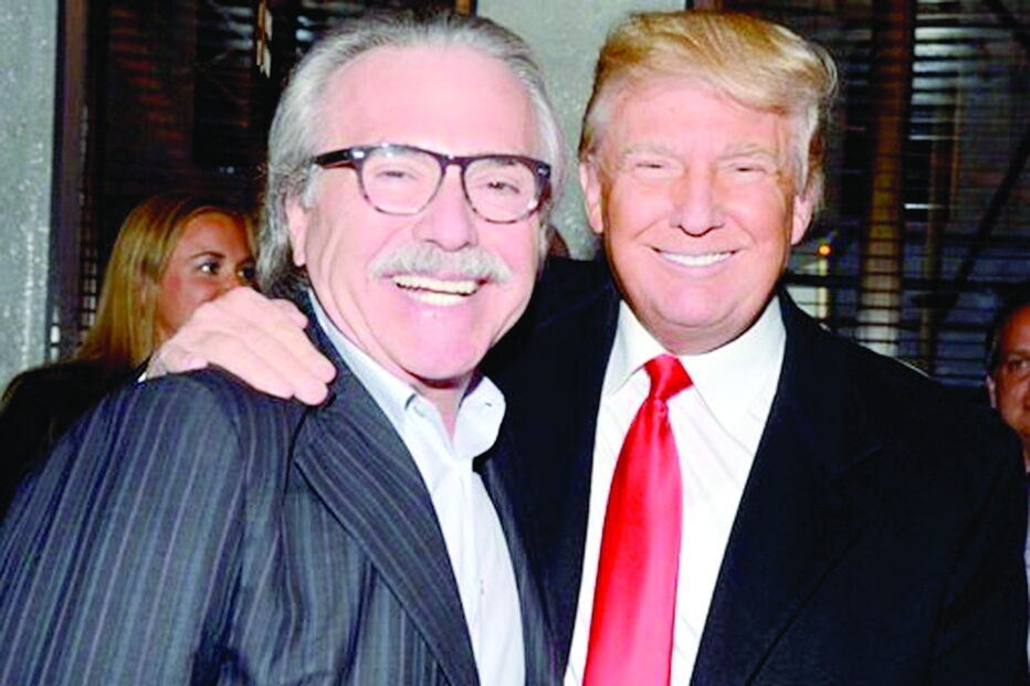 Pecker com Trump, com quem tem uma relação próxima