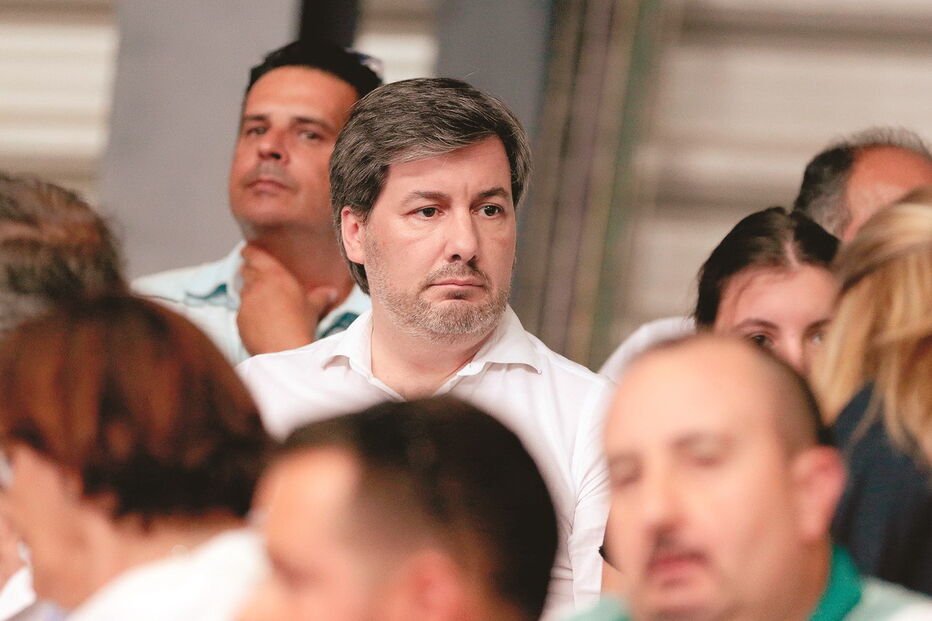 Bruno de Carvalho assistiu ao jogo de futsal Sporting-Inter Movistar, em Portimão 