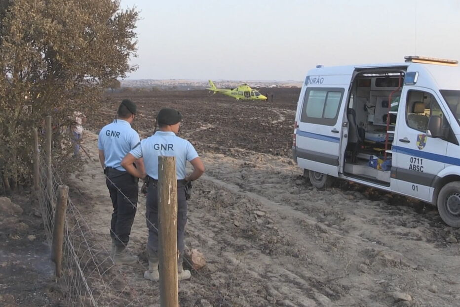 Cinco militares da GNR feridos em combate a incêndio em Évora
