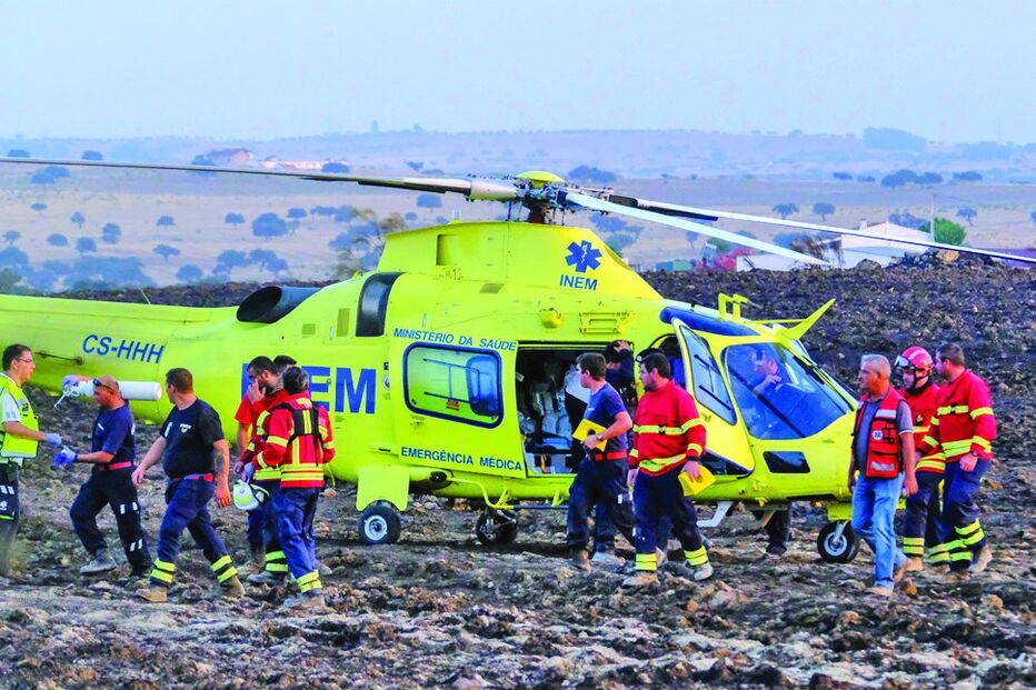 GNR feridos em incêndio em Mourão