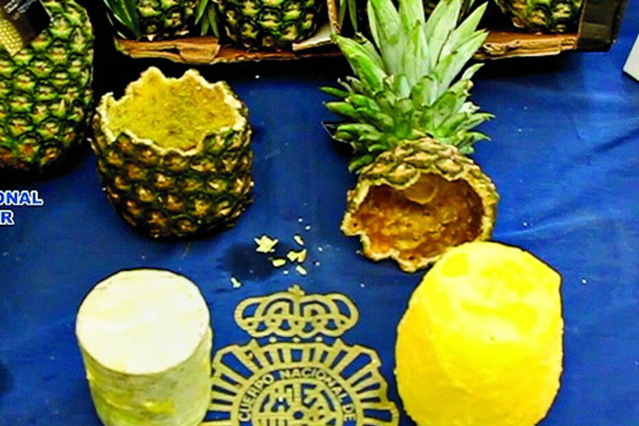 Cocaína em ananases