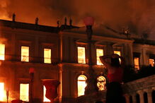 Incêndio destruiu Museu Nacional no Rio de Janeiro
