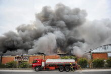 Incêndio em armazéns nas Caldas da Rainha	