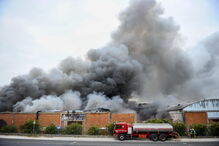 Incêndio em armazéns nas Caldas da Rainha	