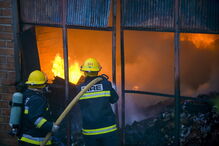 Incêndio em armazéns nas Caldas da Rainha	