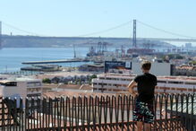 Miradouro de Santa Catarina em Lisboa