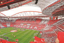 Estádio da Luz em dia de jogo do Benfica