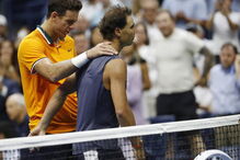 Nadal desiste da meia-final do US Open contra Del Potro por lesão