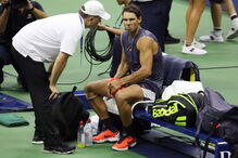 Nadal desiste da meia-final do US Open contra Del Potro por lesão