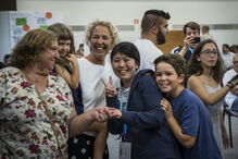 Viveram-se momentos de emoção ontem no Seminário Torre d’Aguilha, em Carcavelos, com a receção aos estudantes 