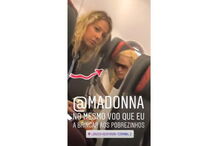 Madonna no mesmo avião de Herman José	