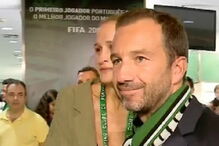 Katarina e Frederico na tomada de posse