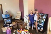 Imagens dos donativos publicadas por Ashley Bemis