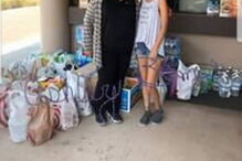 Imagens dos donativos publicadas por Ashley Bemis