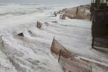 As imagens da passagem do Furacão Florence pelos Estados Unidos 