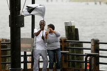 As imagens da passagem do Furacão Florence pelos Estados Unidos 