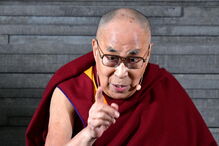 O Dalai Lama numa conferência realizada na Suécia