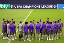 FC Porto no treino para o jogo com o Shalke na Liga dos Campeões