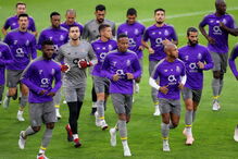 Equipa do FC Porto a treinar