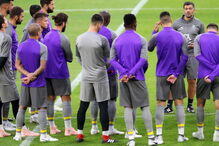 FC Porto no treino para o jogo com o Shalke na Liga dos Campeões