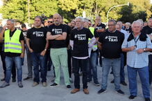 Protesto dos taxistas condicionou trânsito em Lisboa