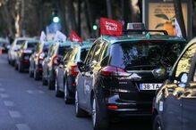 Protesto dos taxistas condicionou trânsito em Lisboa