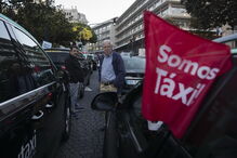 Protesto dos taxistas condicionou trânsito no Porto