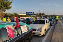 Protesto dos taxistas condicionou trânsito em Faro