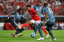Renato Sanches no jogo entre Bayern e Benfica