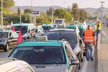 Greve dos taxistas em Faro