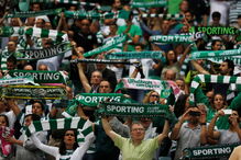 Momento do jogo Sporting - Qarabag, para a Liga Europa