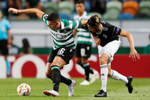 Momento do jogo Sporting - Qarabag, para a Liga Europa