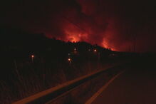 Incêndio lavra em Aldeias de Alijó
