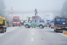 Colisão frontal no IC8 mata seis homens