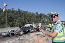 Colisão frontal no IC8 mata seis homens