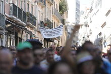 Taxistas em protesto
