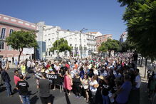 Taxistas em protesto