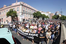 Taxistas em protesto