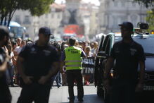 Taxistas em protesto