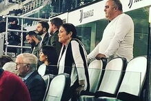 Dolores no Estádio da Juventus com Georgina e Andrade