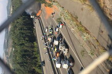 A3 cortada nos dois sentidos na zona de Santo Tirso 