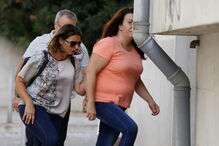 Rosa Grilo à chegada ao Tribunal de Vila Franca de Xira