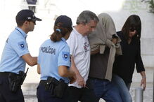 António Joaquim à chegada ao Tribunal de Vila Franca de Xira