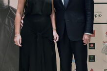 Luís Santana, Administador da Cofina, acompanhado pela esposa